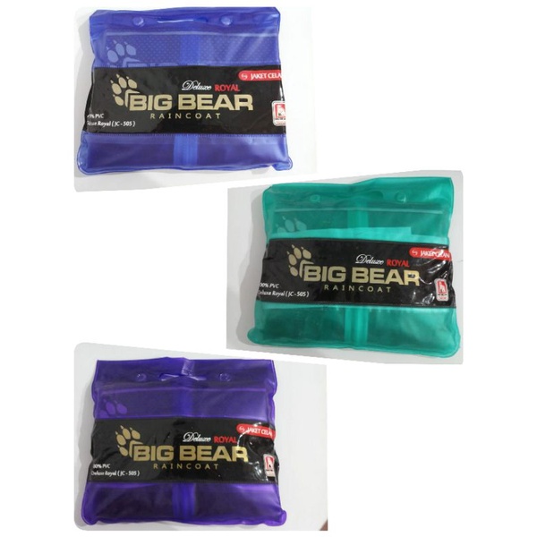 Jas Hujan BIG BEAR PREMIUM ROYAL:  Jaket Celana Bahan Sangat TEBAL