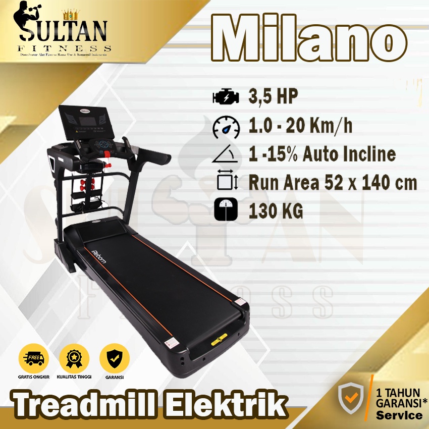 Alat Fitness Rumah Treadmill Elektrik iReborn Milano Alat Olahraga Jogja