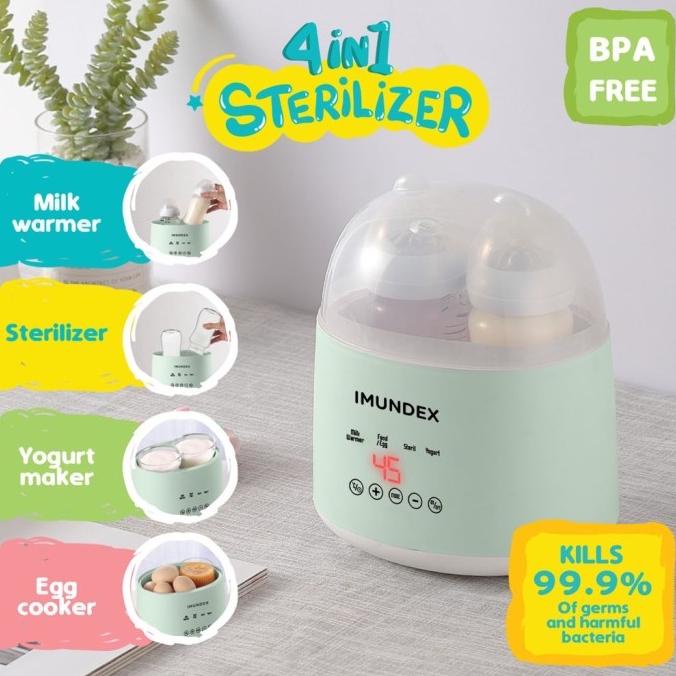 Imundex 4in1 Sterilizer - Pemanas Asi, Rebus Telur, Layar Sentuh