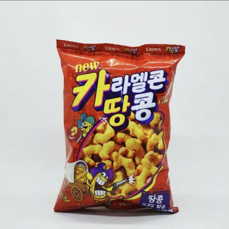 

Crown Caramel Corn & Peanut Korea Snack 72gr