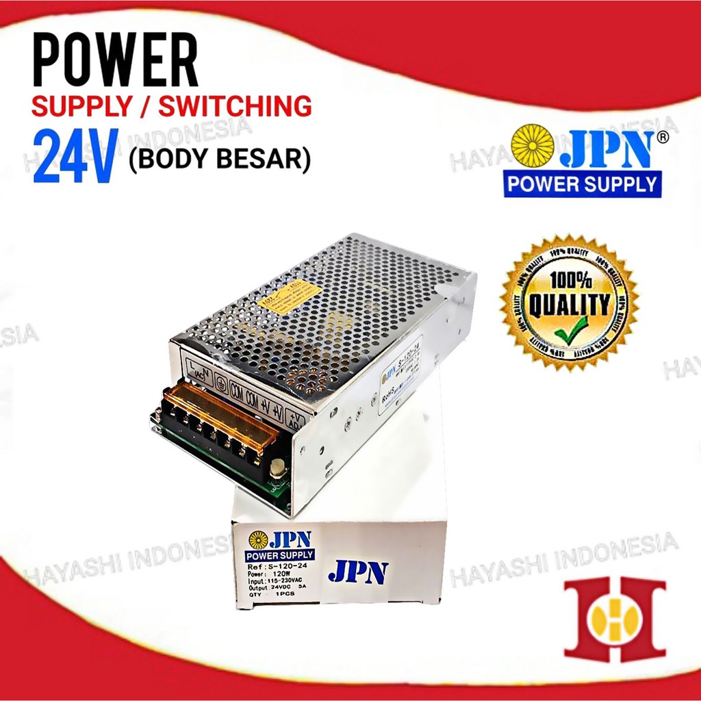 Adaptor Power Supply Switching 24V DC 15A 20A 25A CCTV LED Relay PLC