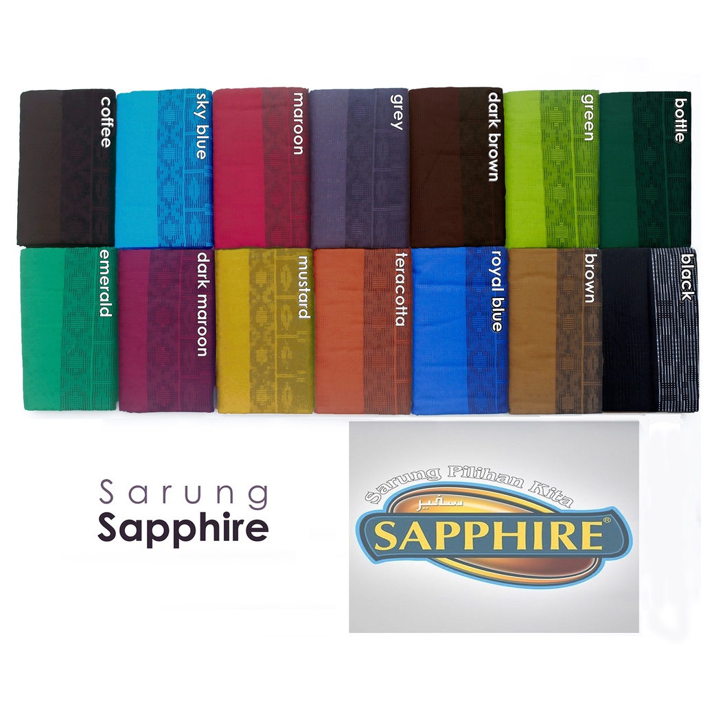 Sarung Tenun SAPPHIRE Saphire PREMIUM Original Kain Tenun Berkualitas Eksklusif Murah GROSIR TERMURAH