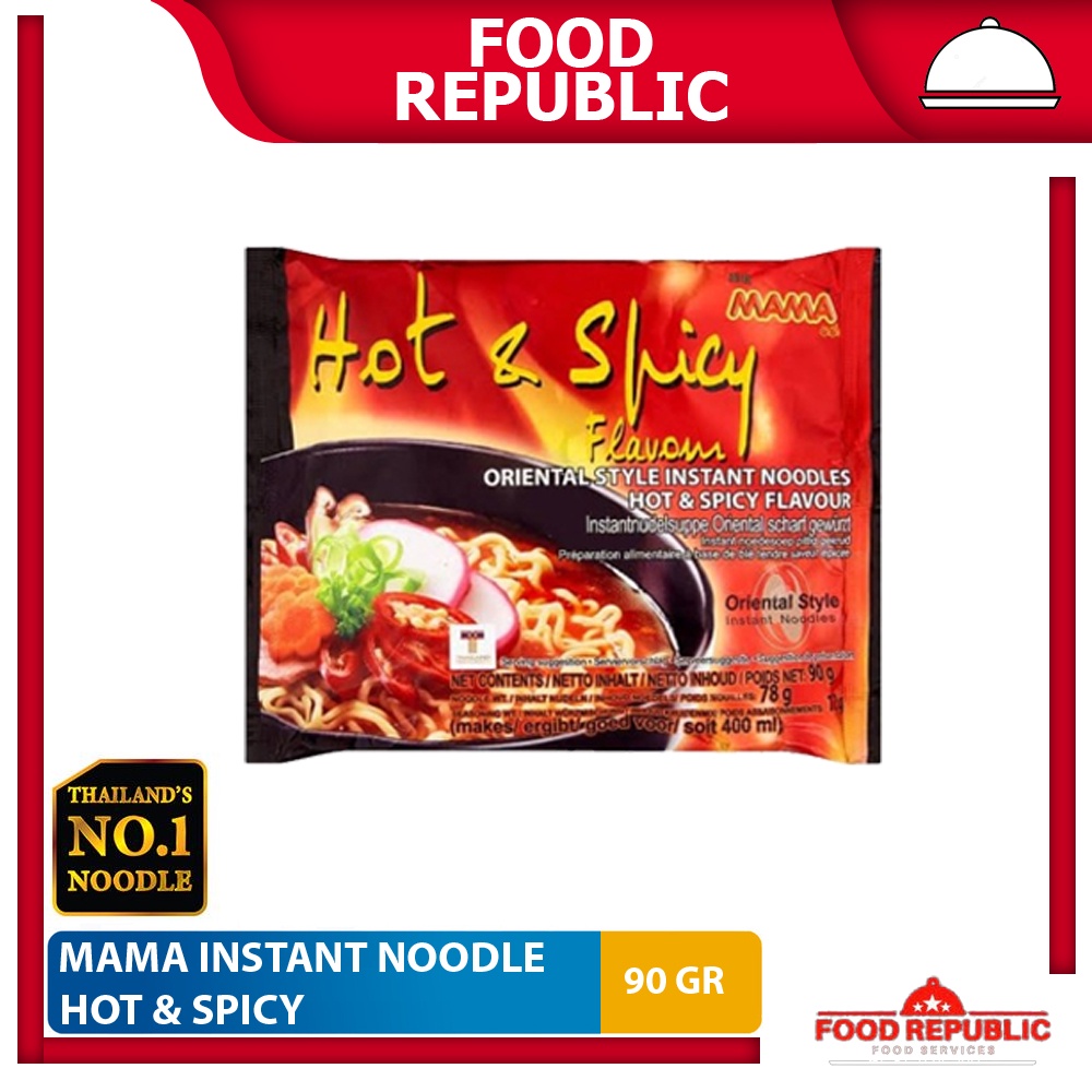 Mama Mie Instan Instant Noodle Shrimp Creamy Tom Yum Hot Spicy Halal