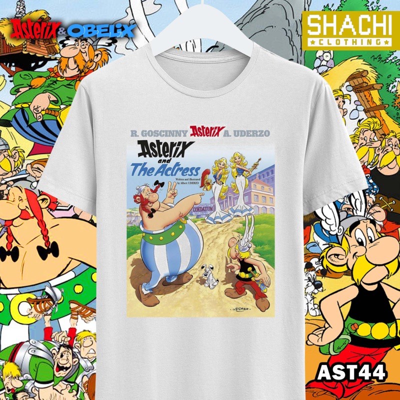 T Shirt Kaos Komik Jadul ASTERIX and The Actrees - Premium