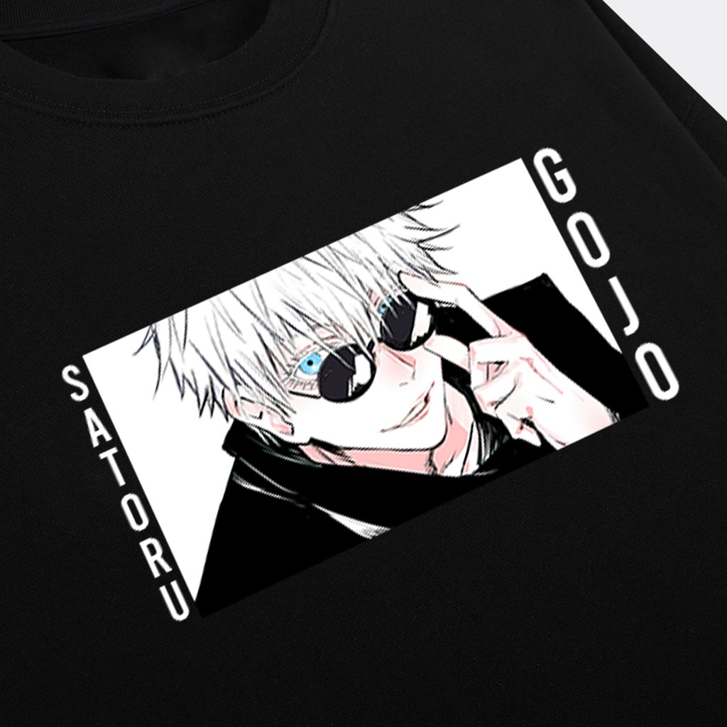 Jaket Anime Jujutsu Kaisen Satoru Gojo - Sweater Satoru Gojo Simple - Crewneck gojo satoru