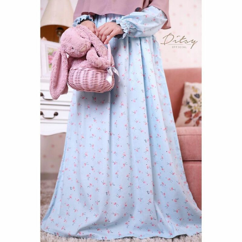 Flamingo cyan S Ditsy Nightgown