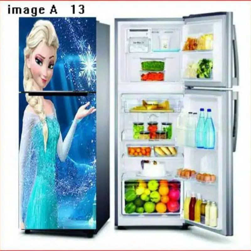 Stiker kulkas 2 pintu