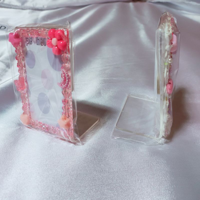 STANDEE L PHOTOCARD PC HOLDER deco cream cake BACA DESKRIPSI