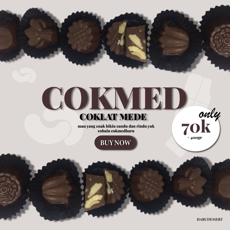 

Coklat kacang mede|Cokmed