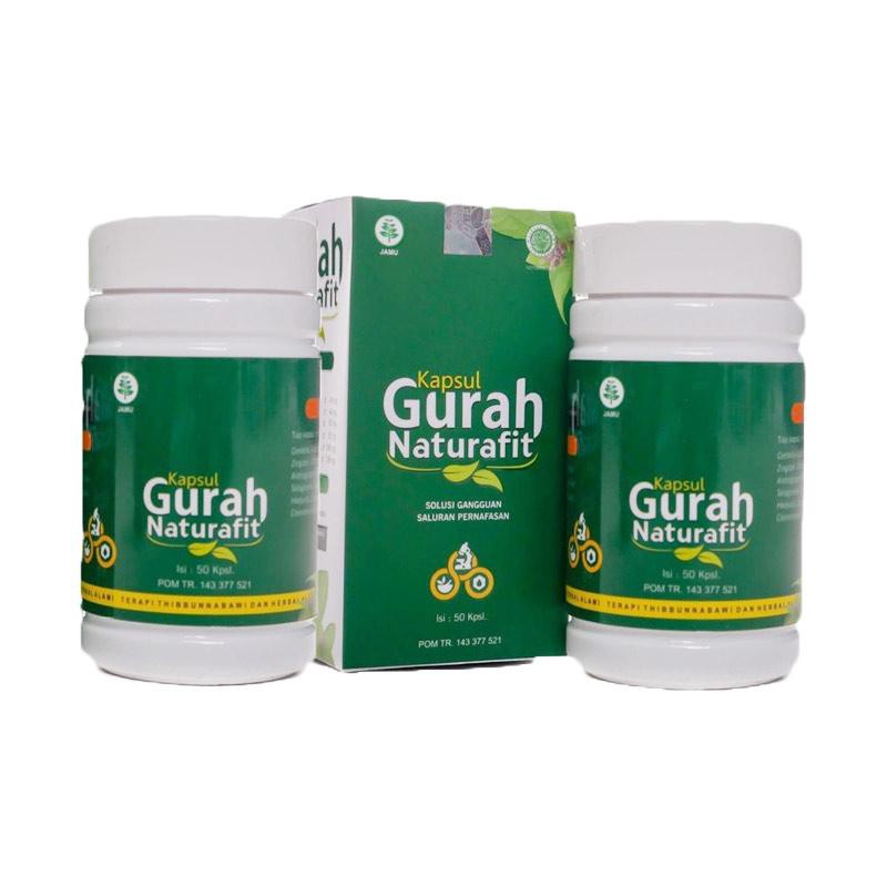 Kapsul Gurah Bronfit Naturafit Original Obat Herbal Flu Batuk Bronkitis Asma