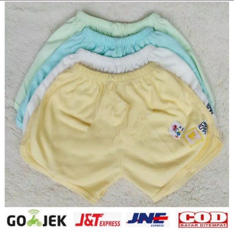 3pcs_IOL celana pendek baby polos S.M.LXL/ CELANA PENDEK IOL