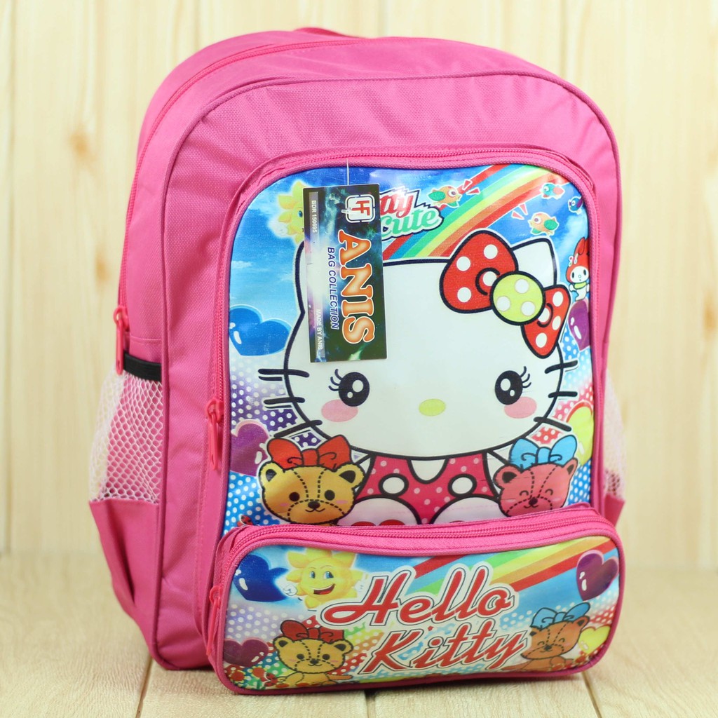 Tas Sekolah Anak Cewek Gambar Kartun Hello Kitty Keren Murah Lucu Bagus Tas Ransel Berkualitas Trend