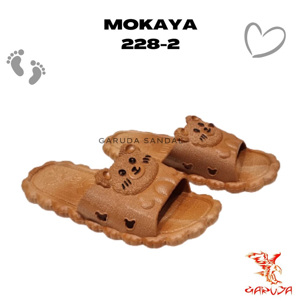 Sandal Selop Wanita MOKAYA 228-2 motif BERUANG Lucu