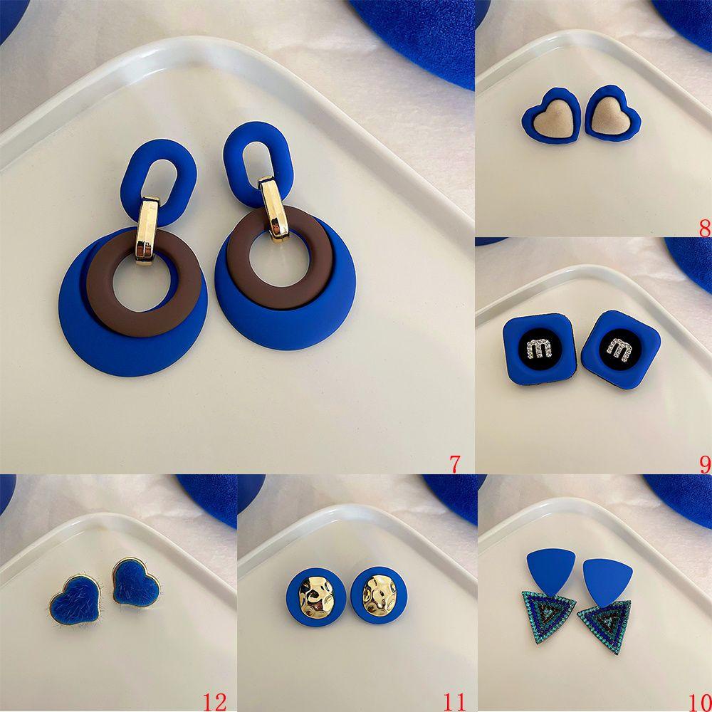 R-bunga Anting Wanita Fashion Rantai Anting 2022baru Geometris Menjuntai Anting Stud