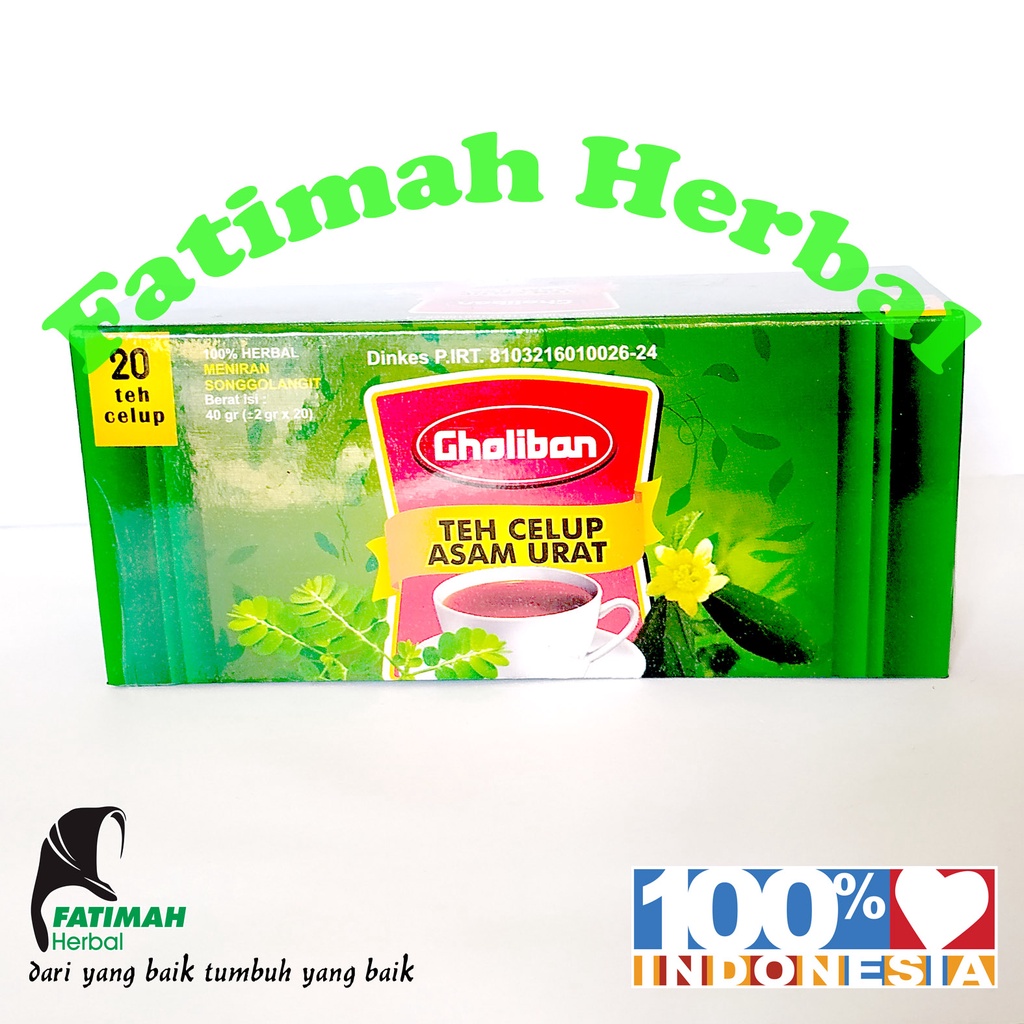 

Teh Celup Asam Urat, Gholiban, 20 pcs