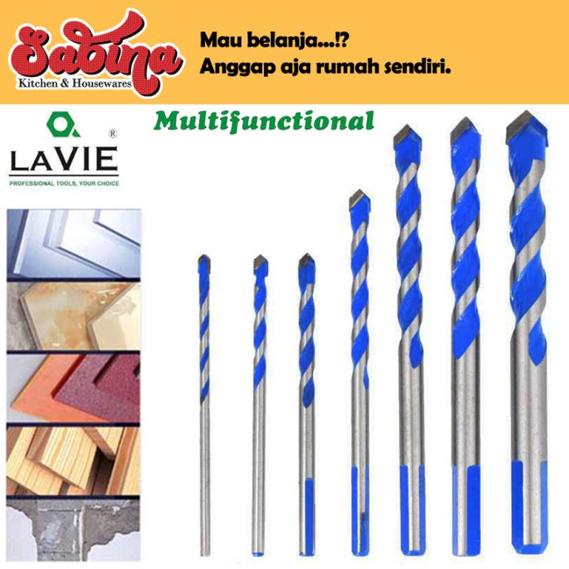 Mata Bor Keramik Drywall Kaca Triangle Bits Stainless Steel 6-8mm