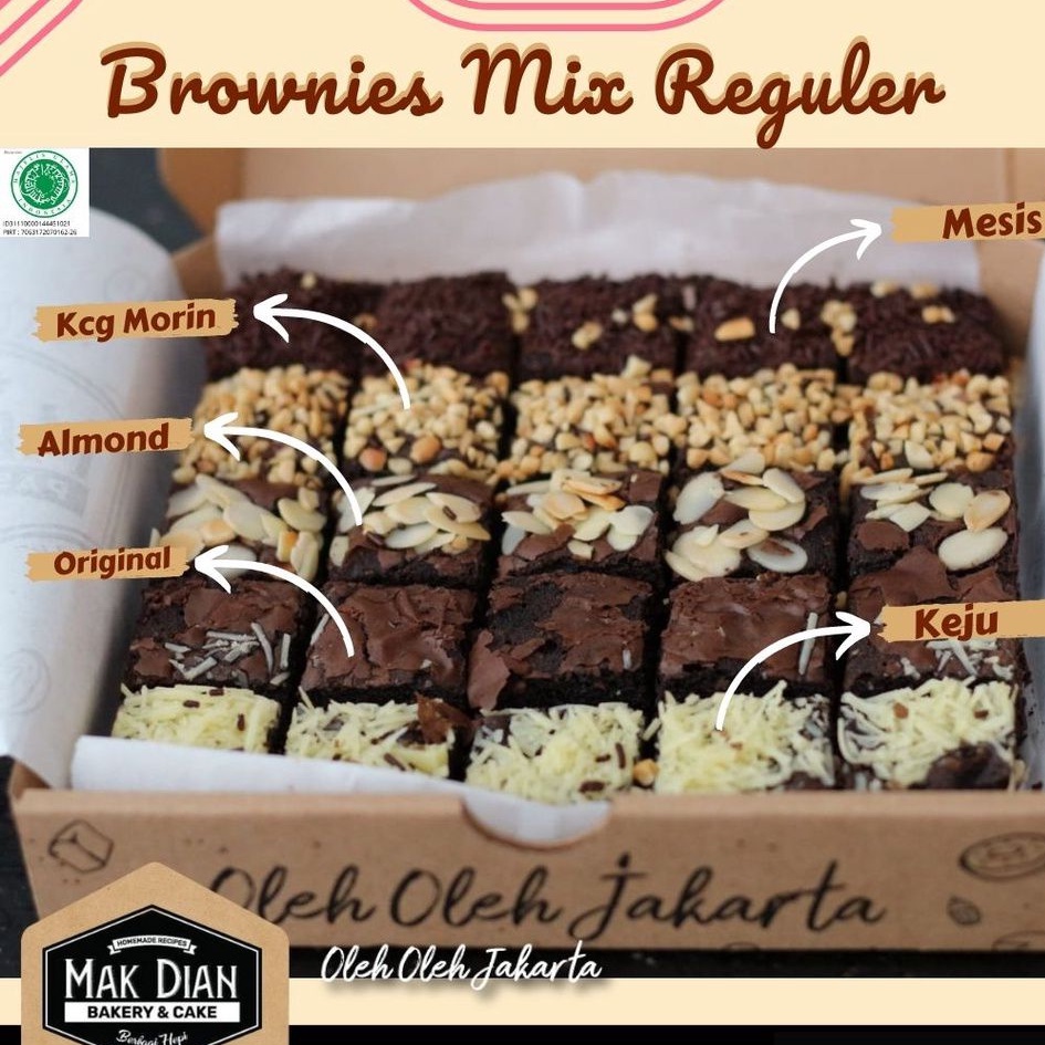 

Brownies mix toping large Halal