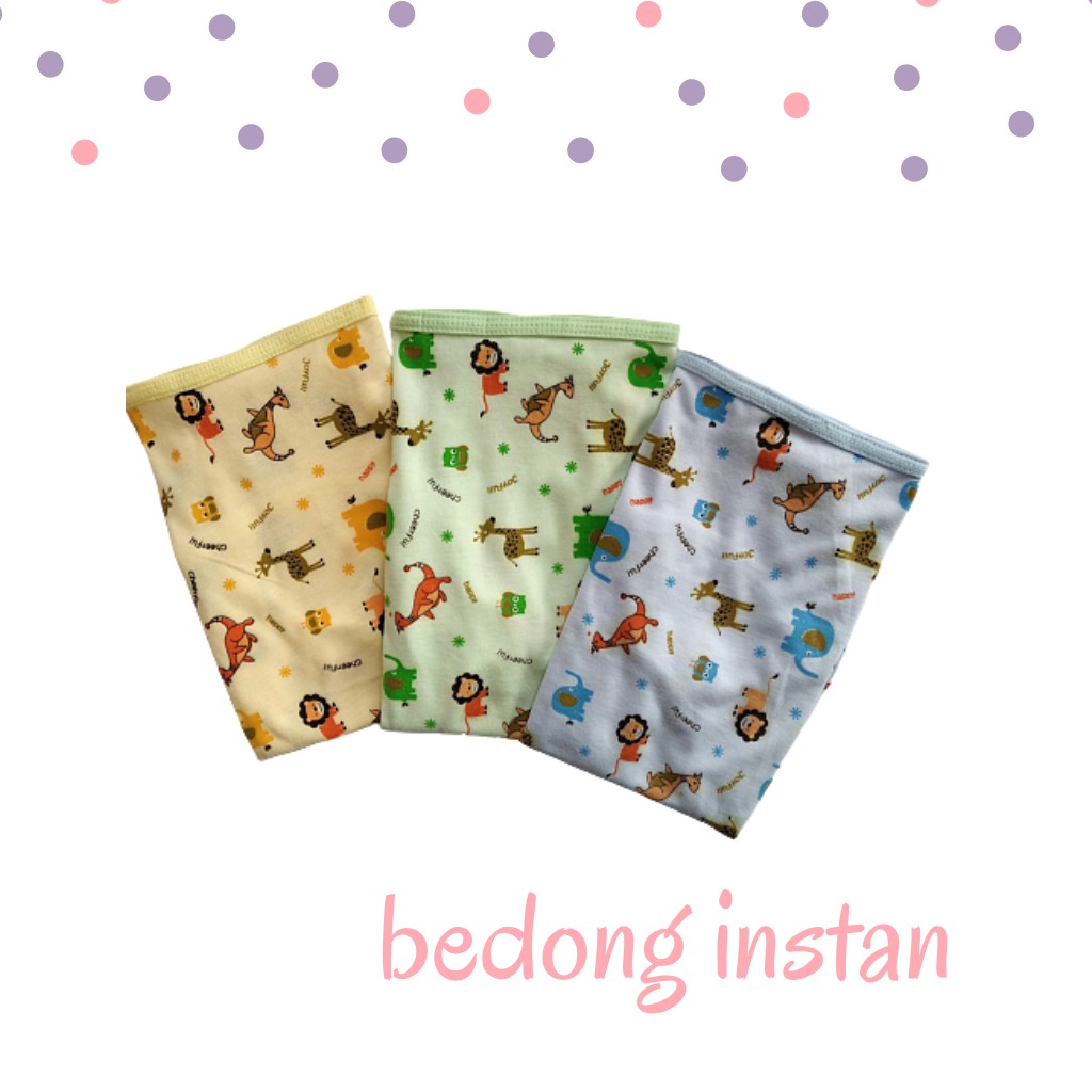 BEDONG BAYI INSTAN PEREKAT / BEDONG INSTAN / BEDONG PEREKAT BAHAN COTTON ( PRINT )