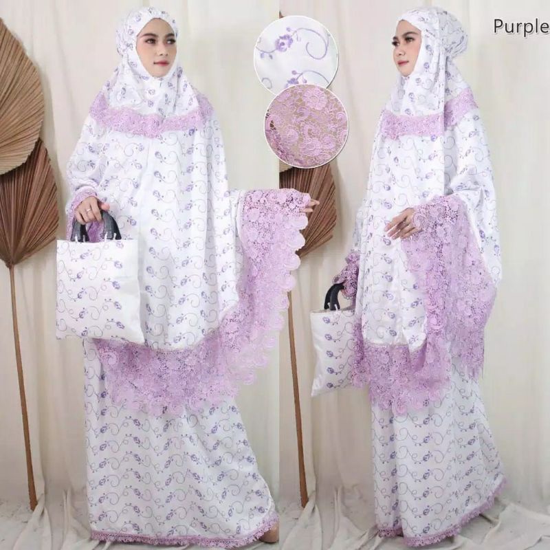 MUKENA RENDA KEONG WARNA