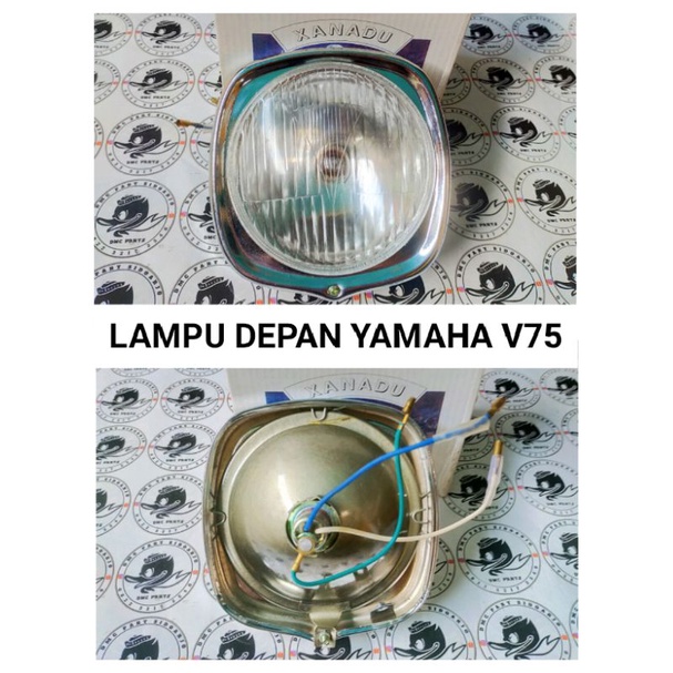 HEADLAMP LIGHT ASSY / LAMPU DEPAN UTAMA (KOMPLIT LAMPU SENJA)  YAMAHA V70 V75 V75dx V 70 75 . ( XANA