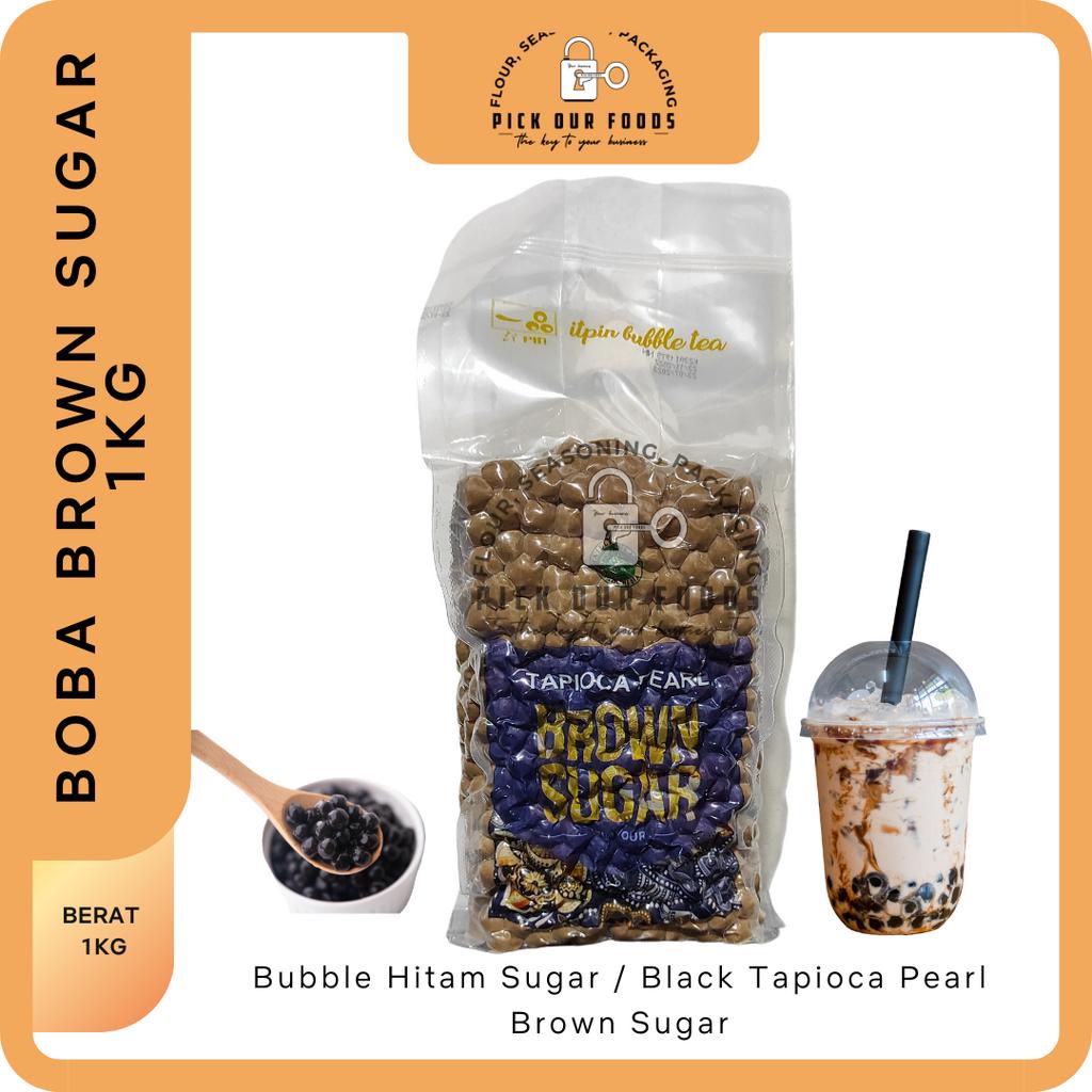 

BROWN SUGAR BOBA | BUBBLE TAPIOKA BROWN SUGAR PERMIUM 1KG