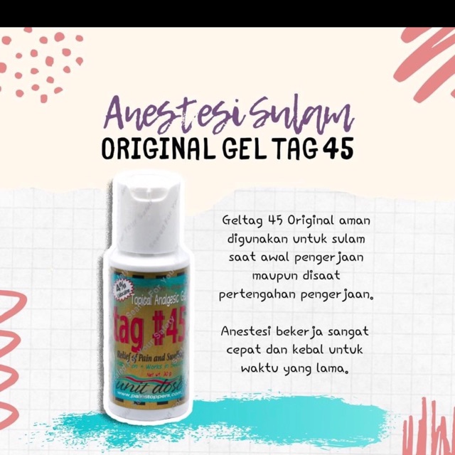 

Anestesi gel tag 45