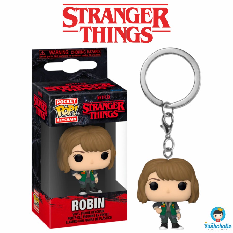 Funko Pocket POP Keychain Stranger Things Season 4 Robin Family Video