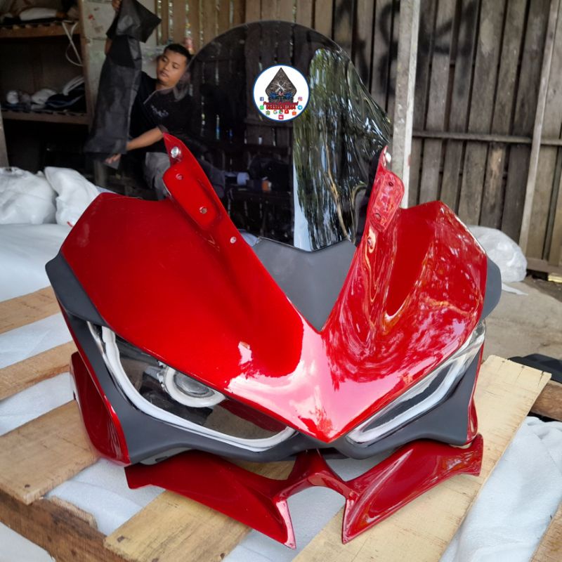Kepala R15 V1 V2 Model R25 Headlamp Model R25 + Lampu Projie + Winglet PNP Yamaha R15 Old V1 V2