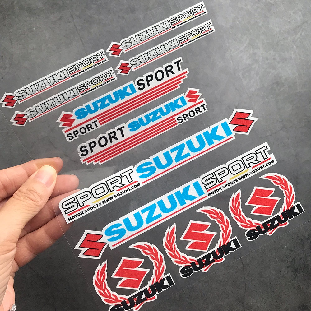 1pc Stiker Logo Suzuki Reflektif Untuk Dekorasi Motor / Mobil 2 Materical