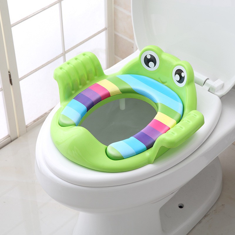 LKM118 Dudukan Toilet Anak Soft Potty Seat Training Ring Closet With Handle [1KG 3PC] LITTLE KUMA