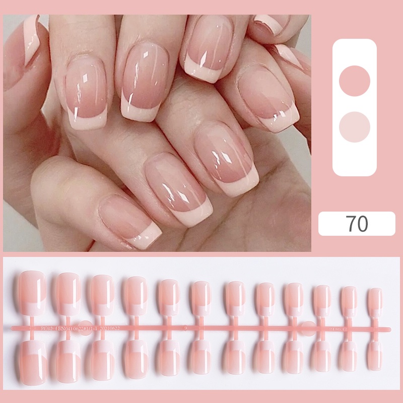 24pcs / Set Kuku Palsu Akrilik Matte Sensual Untuk Nail Art