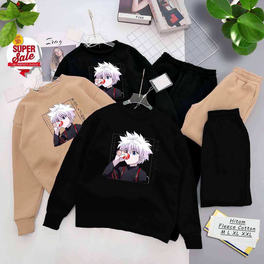 Sweater Killua Zoldyck Gucc Drink Cola | Sweater Pria &amp; wanita |Dhea Fashion