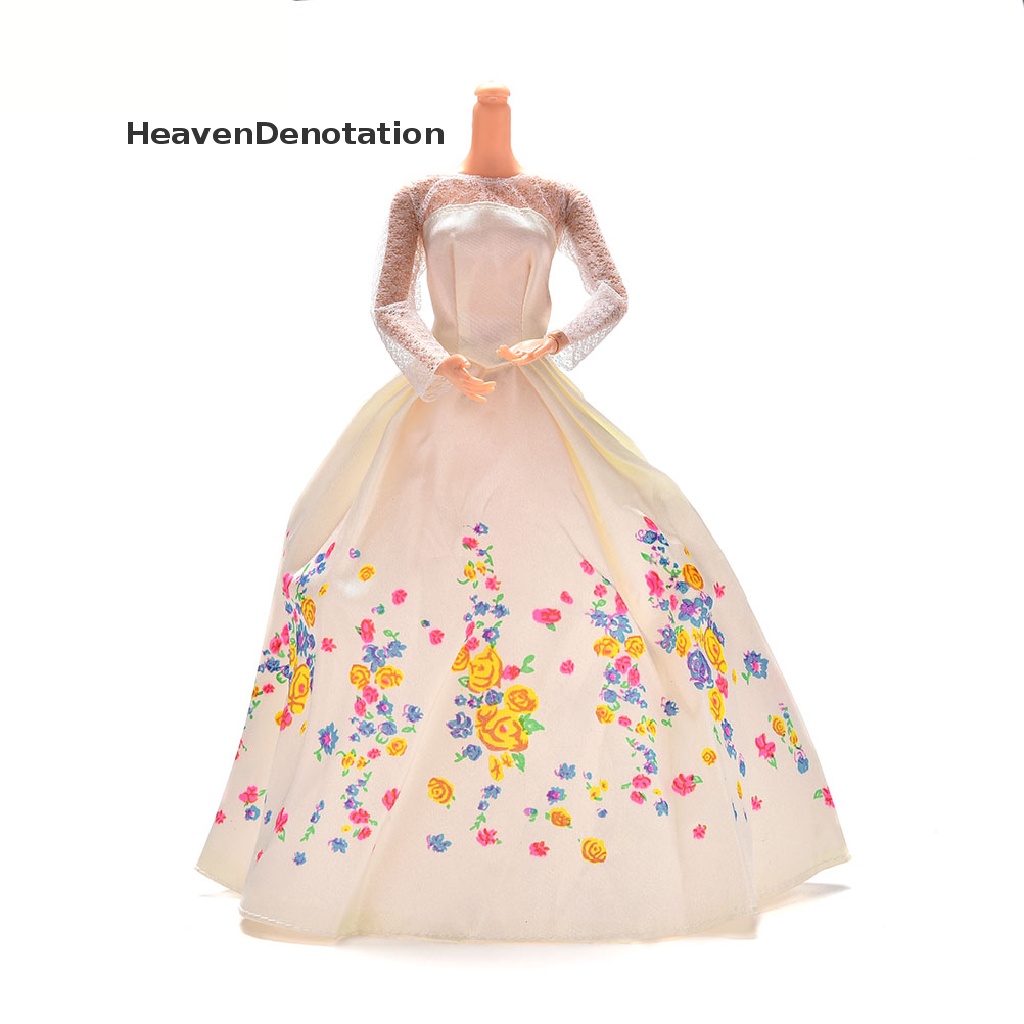 1pc Dress Pesta Pernikahan Untuk Boneka Barbie Cinderella