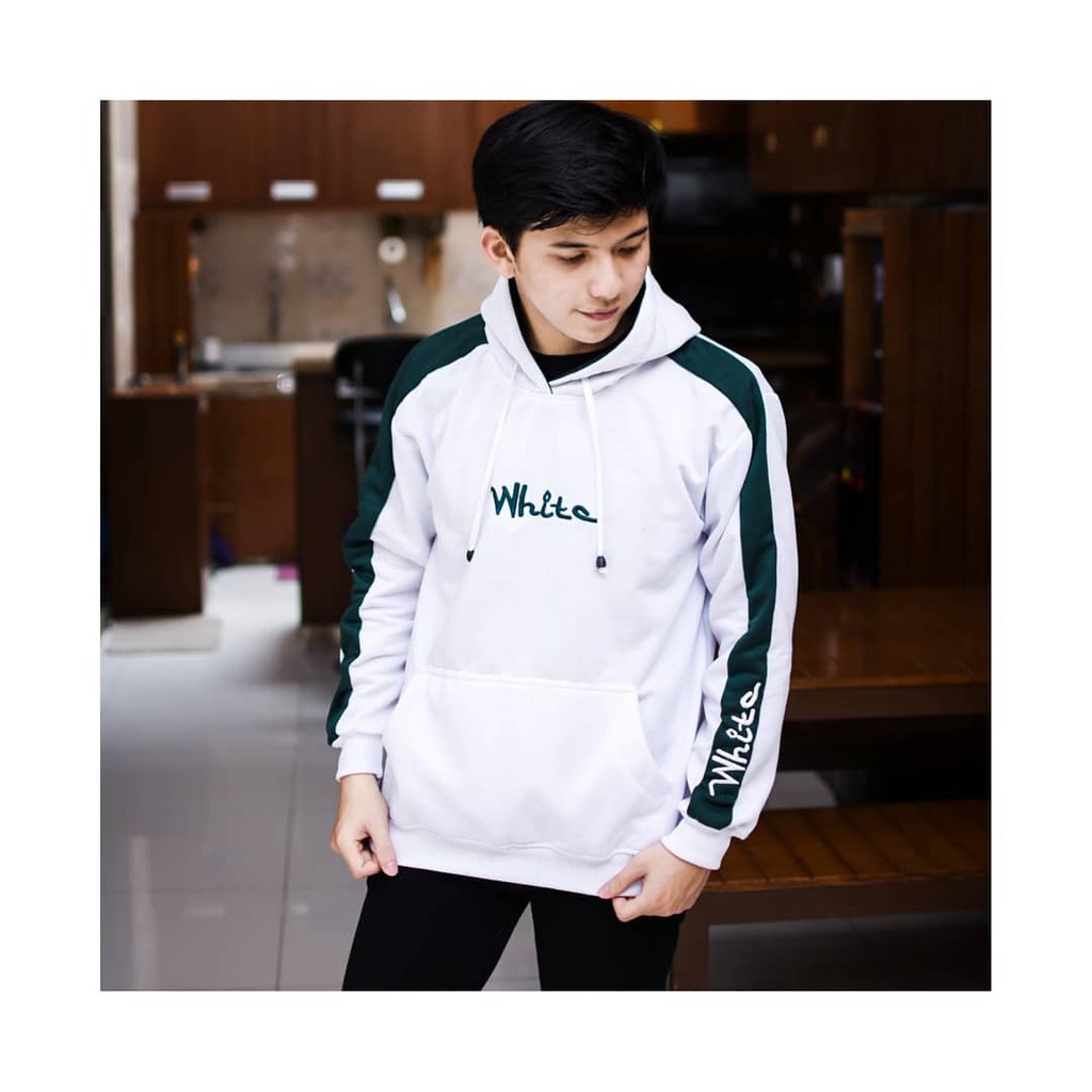 White Hoodie // Hoodie Pria // Baju Distro // Hoodie keren #WH