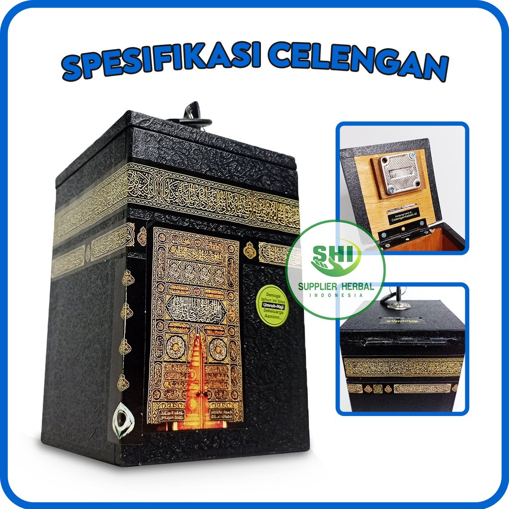 CELENGAN KA'BAH Kabah kakbah SEDANG Miniatur Kado Ulangtahun Souvenir Haji Umroh Unik sedekah subuh-2