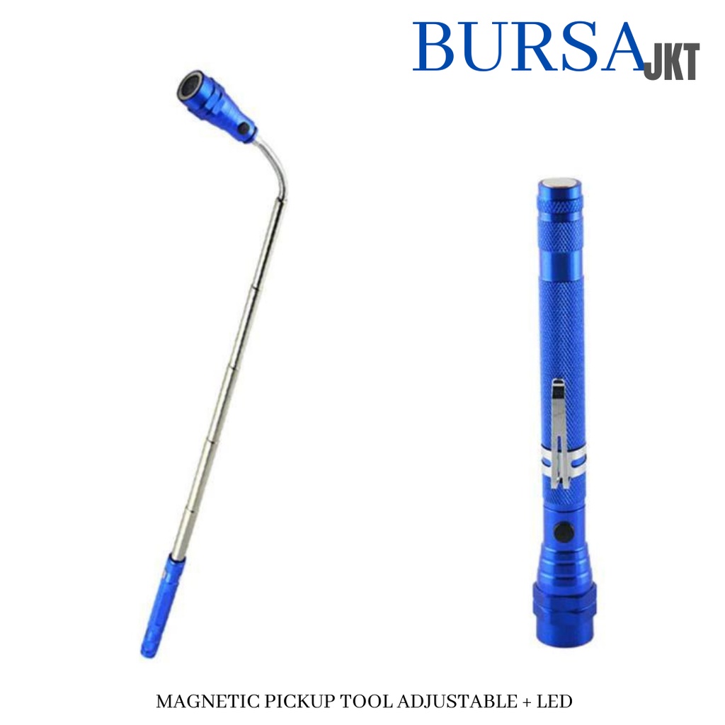 MAGNETIC PICKUP TOOL ADJUSTABLE TELESCOPIC + LED PORTABLE FLEXIBLE