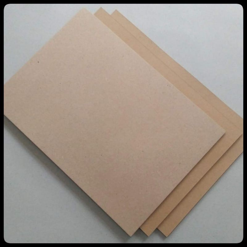 

( 50 Lembar ) Kraft Liner 500 Gsm / Kertas Samson Karton Uk F4 / Folio 21.5 cm X 33 cm RJ4