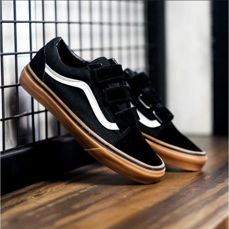 Vans Oldskool Velcro Classic Black Gum