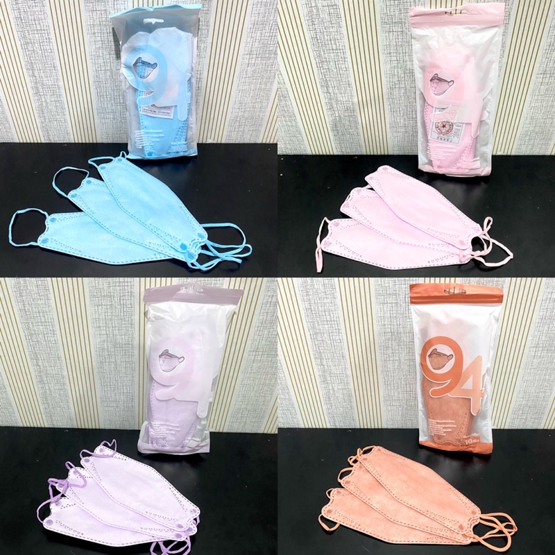 Masker KF94 MOUSON Korea Hitam Putih dan Warna / Disposable Mask