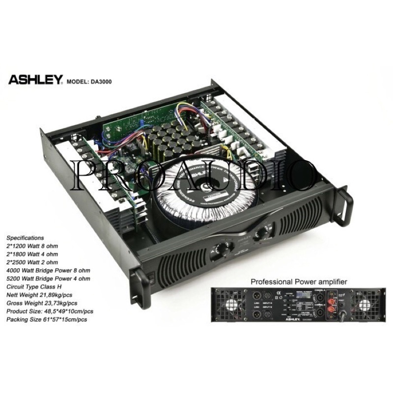 Power Amplifier Ashley DA 3000 / DA3000 / DA-3000 Original