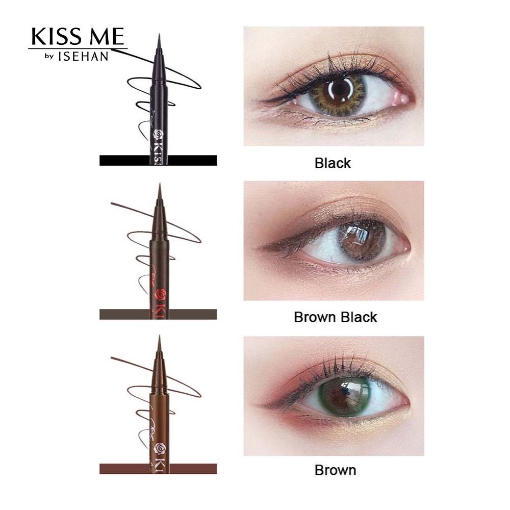 KISS ME BY ISEHAN HEROINE MAKE Smooth Liquid Eyeliner Waterproof Long lasting