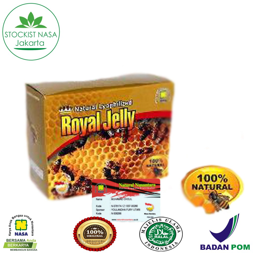 Natural Royal Jelly Nasa Penyubur Kandungan Paska Keguguran / Stockist Nasa Jakarta