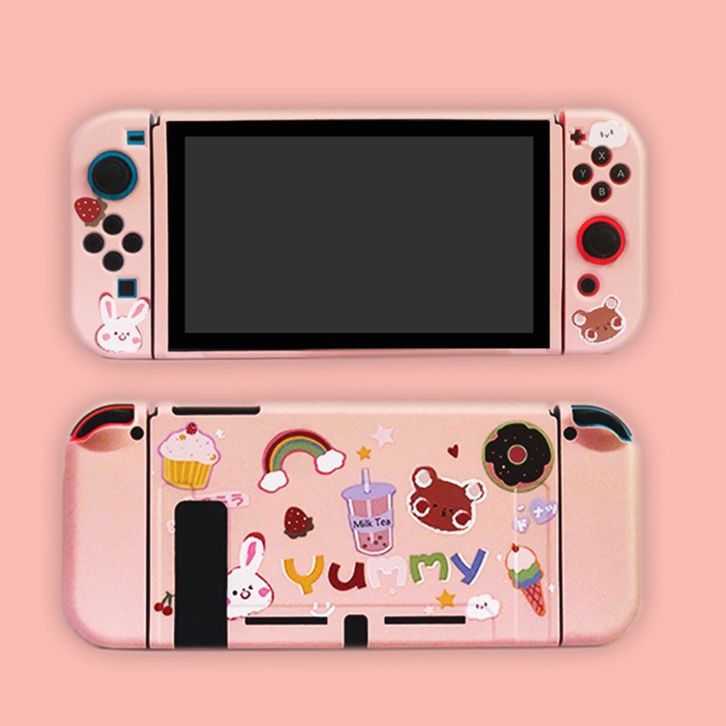 Btsg Cover Kristal Shell Kompatibel Untuk Switch Split Type Color Game Controller Controller Pelindung Case Protector