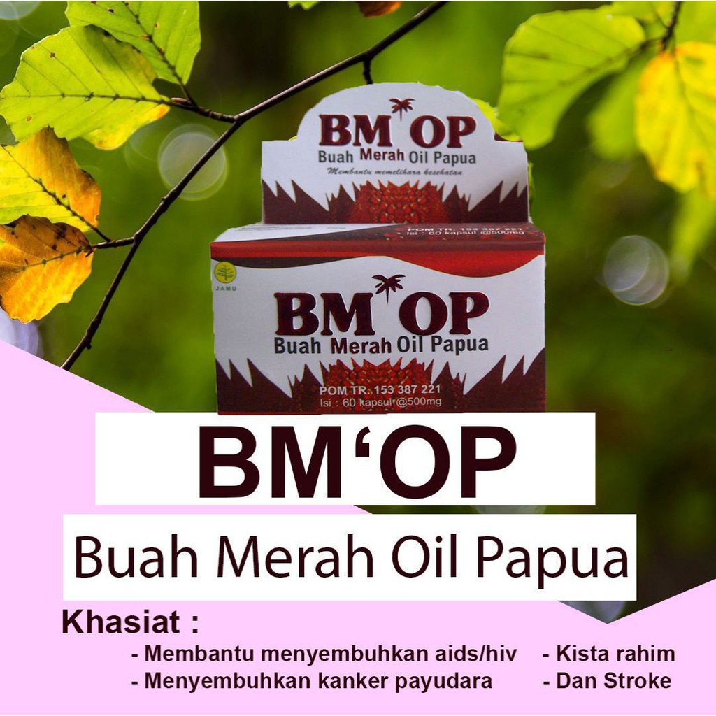 Obat Herbal Aids | Kanker | Pegalinu BMOP Buah Merah Oil Papua isi 60 kapsul