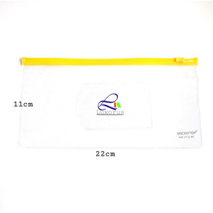 

Map Plastik Transparan Zipper Bag A6