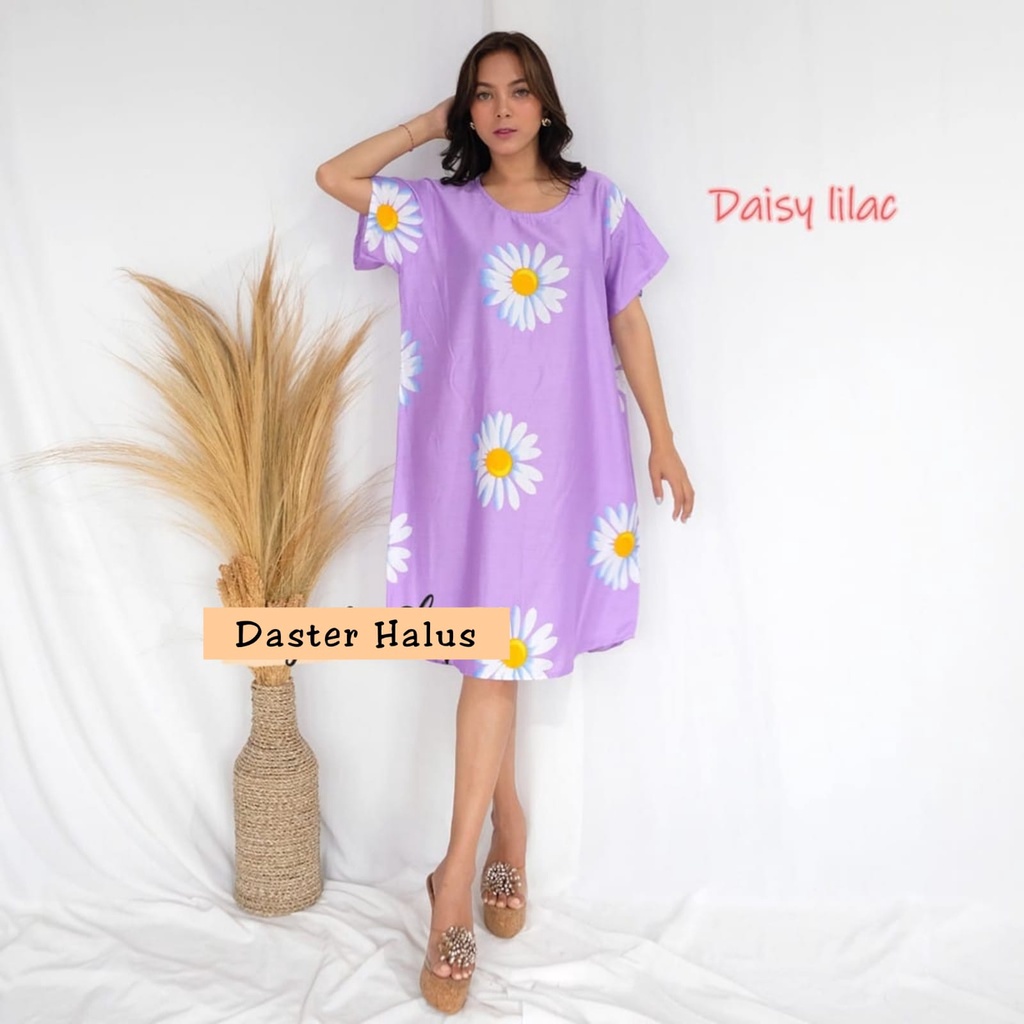 Daster Motif Sunshine Adem Halus Bahan Rayon/DASTER POLOS/DASTER PERCA/DASTER RAYON/DASTER MURAH/DASTER BUSUI-Matahari lilac
