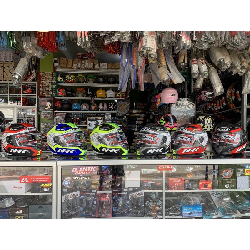 helm helmet NHK GP-1000 full face double visor