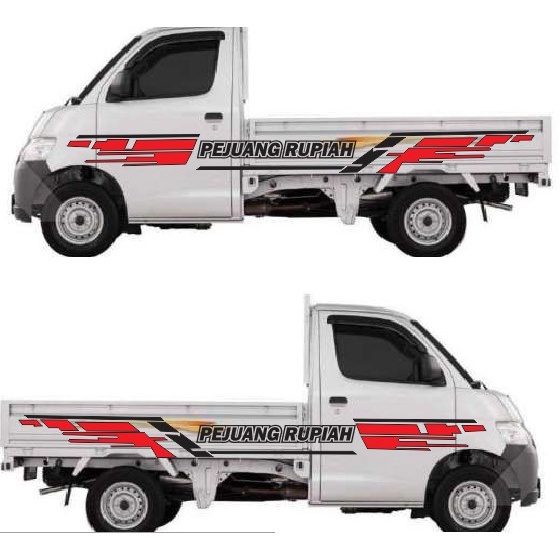 Sticker Stiker Mobil Pick Up PEJUANG RUPIAH Striping Mobil Pick Up Grandmax Apv Luxury Terbaru