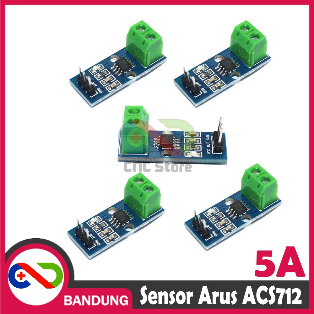 SENSOR ARUS ACS712 5A RANGE HALL CURRENT SENSOR MODULE FOR ARDUINO UNO NANO MEGA