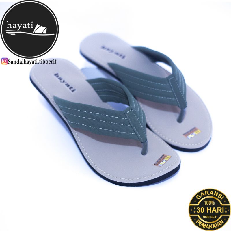 Sandal Flat Wanita Anti Slip Sandal Hayati garansi pemakaian Sandal slop wanita hayati original sand